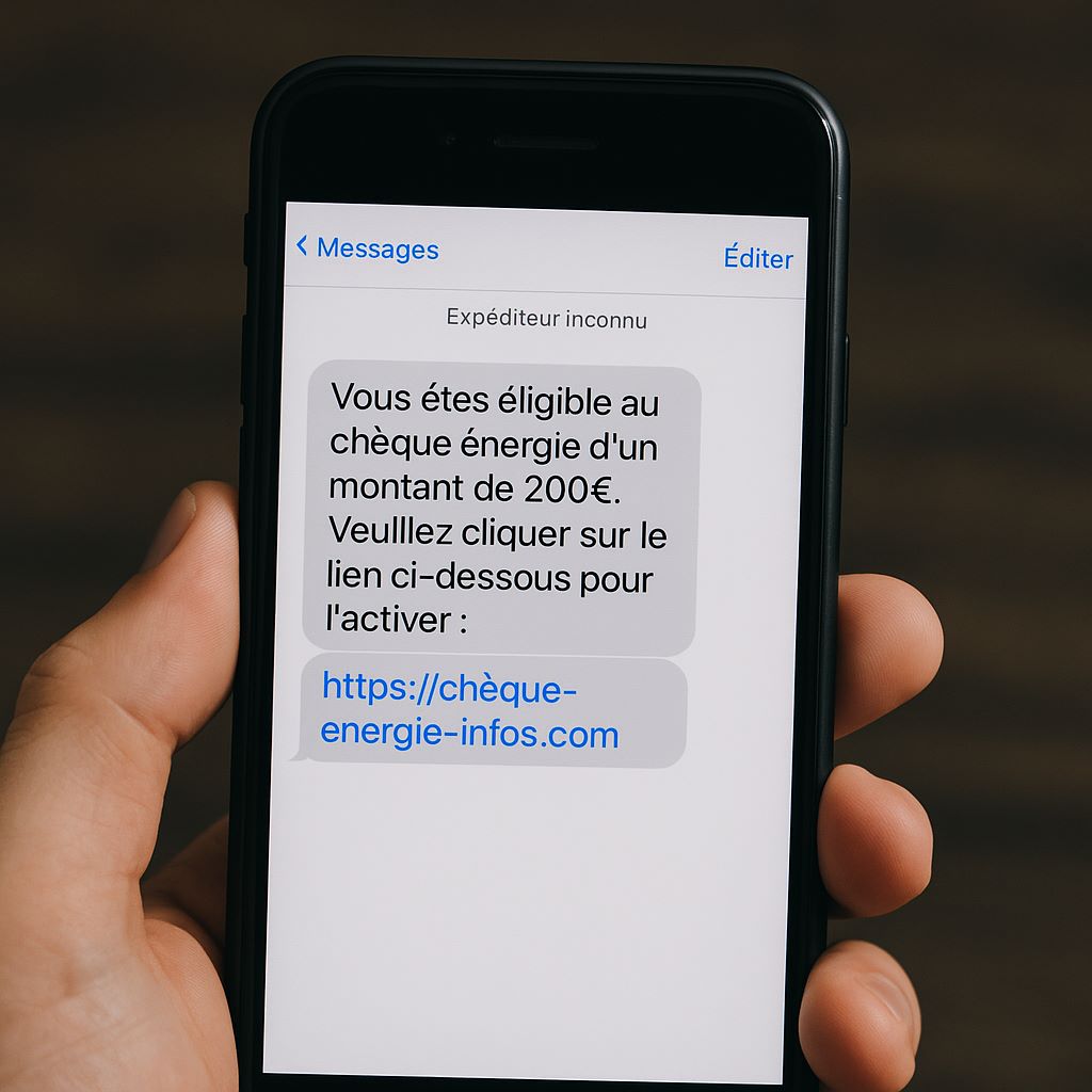 Arnaque SMS au chèque énergie : les signes qui doivent vous alerter