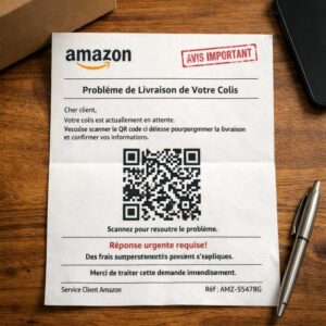 Arnaque aux faux courriers Amazon