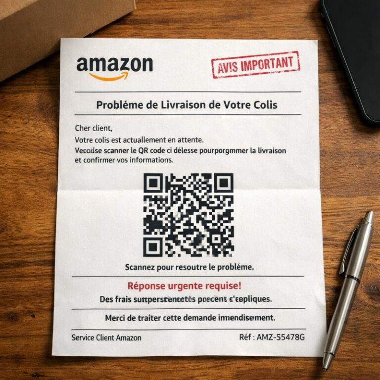 Arnaque aux faux courriers Amazon
