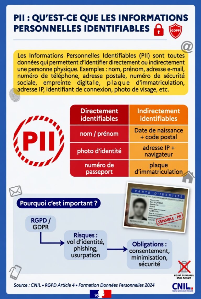 PII : qu'est-ce que les informations personnelles identifiables