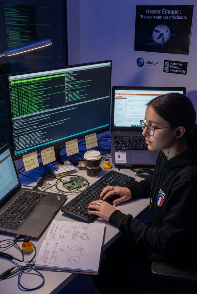 un ingénieur cybersécurité au travail