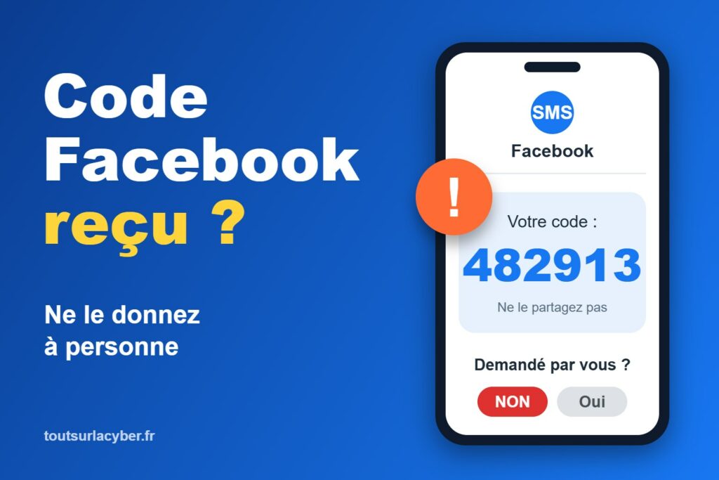 J’ai reçu un code Facebook par SMS sans l’avoir demandé : est-ce grave ?
