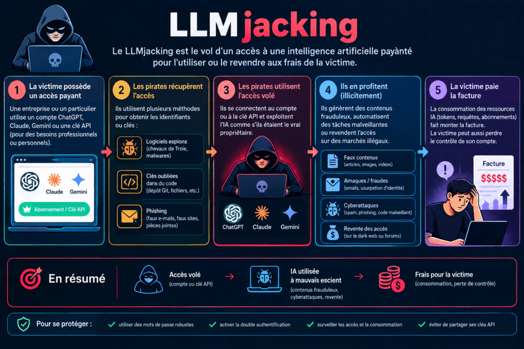 LLMjacking : quand des pirates utilisent votre IA à vos frais