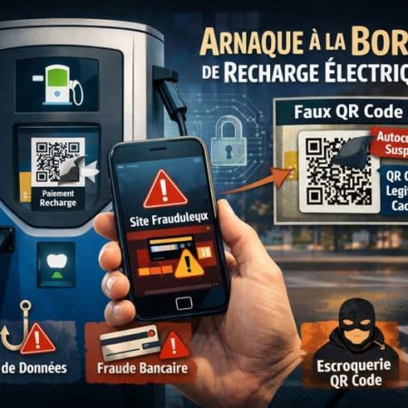 Arnaque QR code borne de recharge électrique