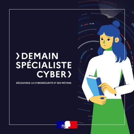 Affiche de la Campagne Nationale "DemainSpécialisteCyber"