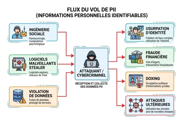 Comment les PII sont-elles volées