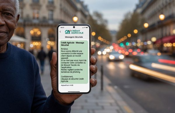 Exemple réel de faux sms bancaire